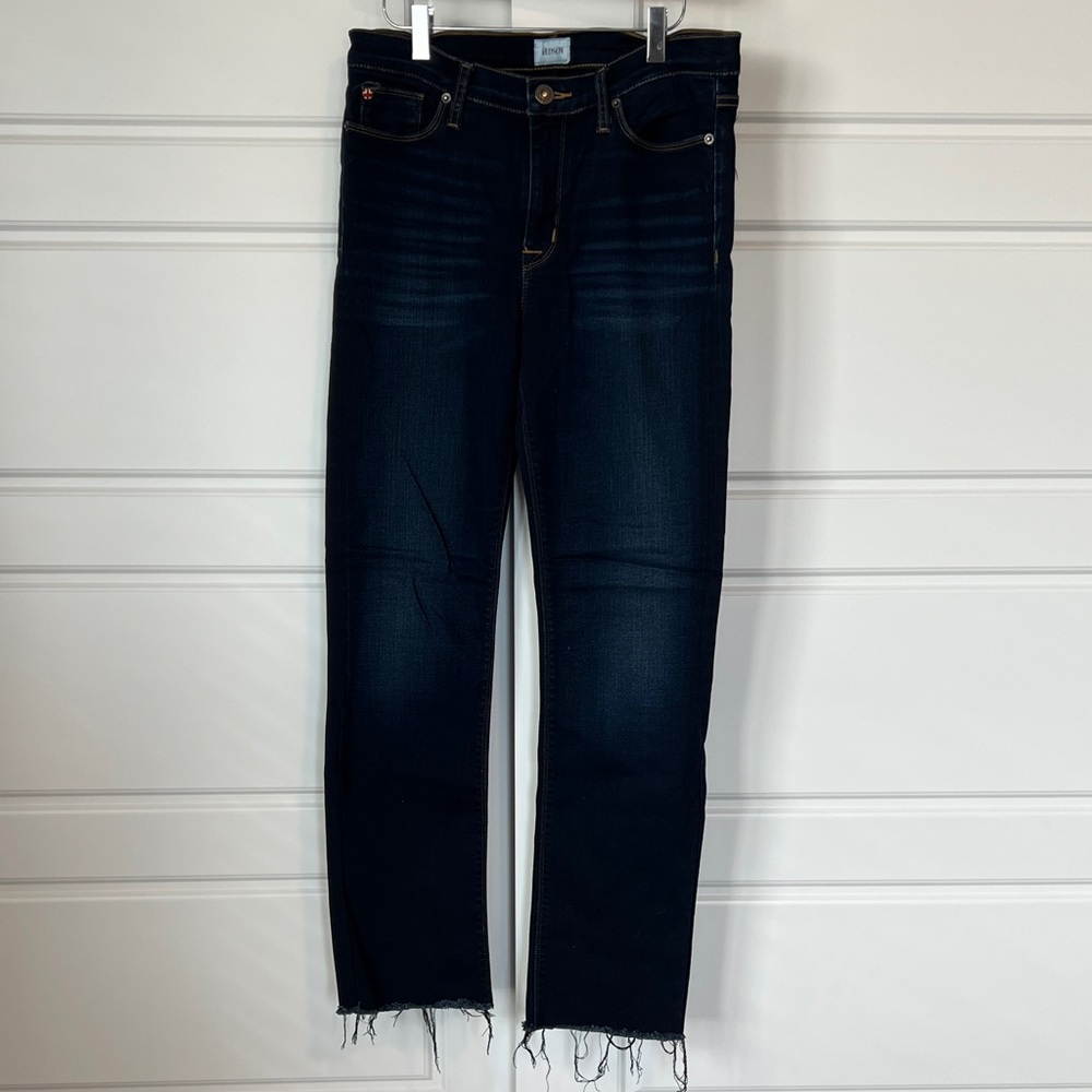 Hudson Krista Super Skinny Raw Hem Jeans Dark Wash - Size 30